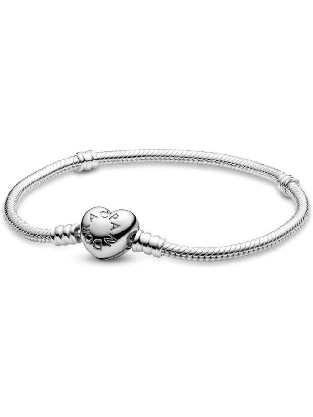 Sterling Silver Heart Clasp Bracelet with Gift Box - Elegant Jewelry Gift